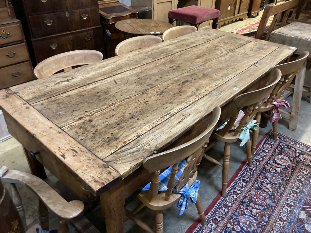 A 19th century fruitwood table